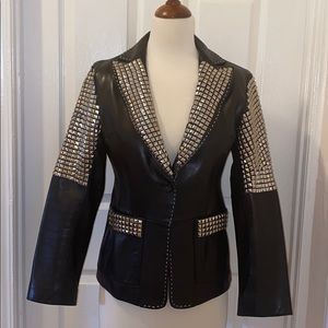 Customized Banana Republic Leather Blazer